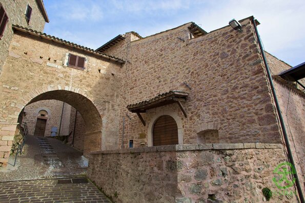 Facciata ingresso CEDRAV - Monastero S. Giacomo - Cerreto di Spoleto