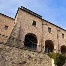 Facciata a valle Monastero S. Giacomo - CEDRAV - Cerreto di Spoleto