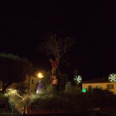 Falò Faoni Norcia festa ginestra