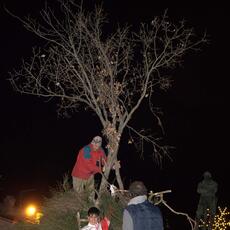 Falò Faoni Norcia festa ginestra