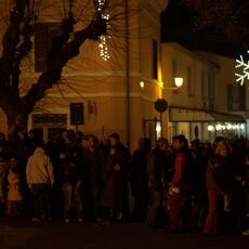 Falò Faoni Norcia festa ginestra piazza teatro accensione fuoco
