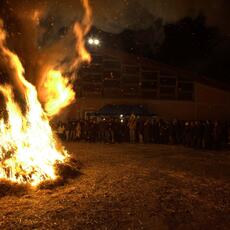 Falò Faoni Norcia festa ginestra  fuoco