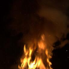 Falò Faoni Norcia festa ginestra  fuoco accensione