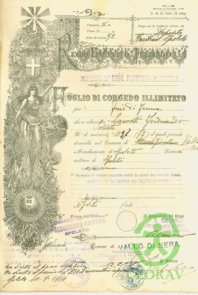 foglio di congedo fiore