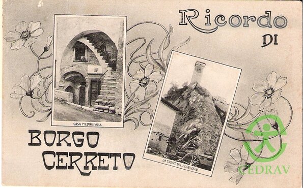 cartolina borgo cerreto